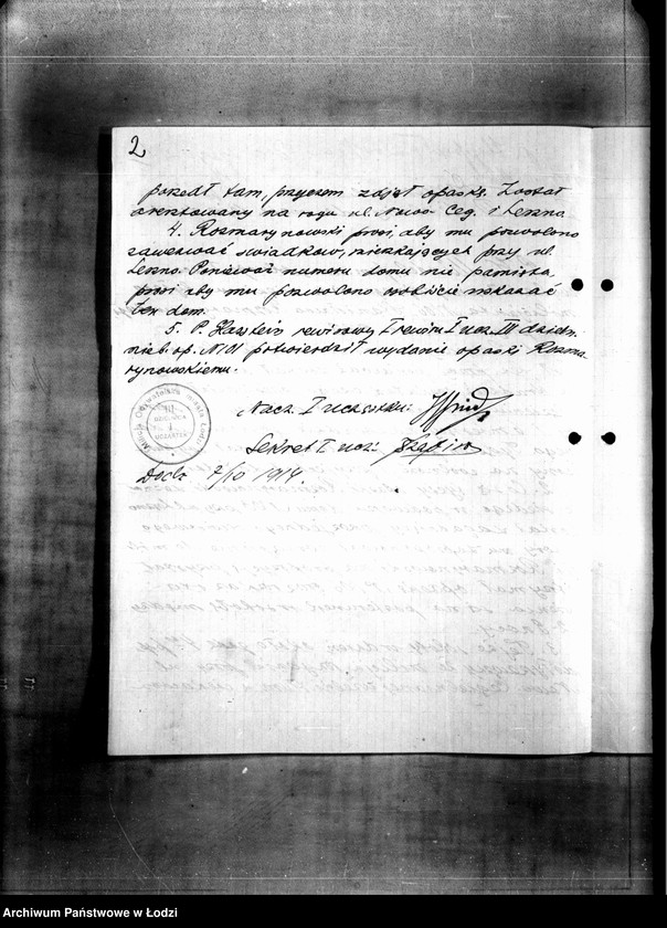 Obraz 5 z jednostki "Akta w sprawie Nomberga Dawida s. Haskla i innych, a mianowicie Bergera Hila syna Icka oskarżonych o kradzież"