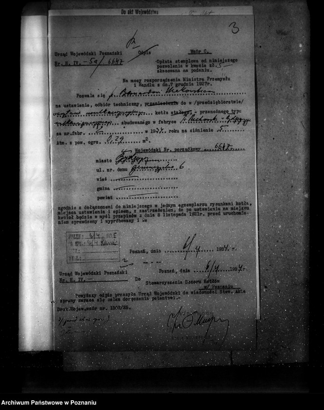 Obraz 7 z jednostki "Warsztat wulkanizacyjny B. Makowskiego w Bydgoszczy, Bydgoszcz - nr woj. 6647"