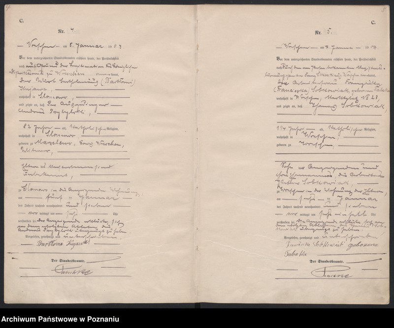 Obraz 5 z jednostki "Sterbe-Haupt-Register"