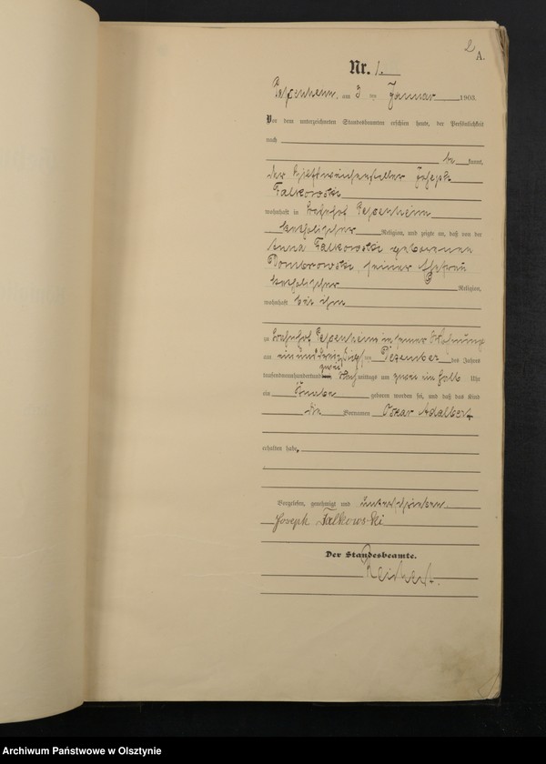 image.from.unit.number "Geburts-Haupt-Register Nr 1 - 232"