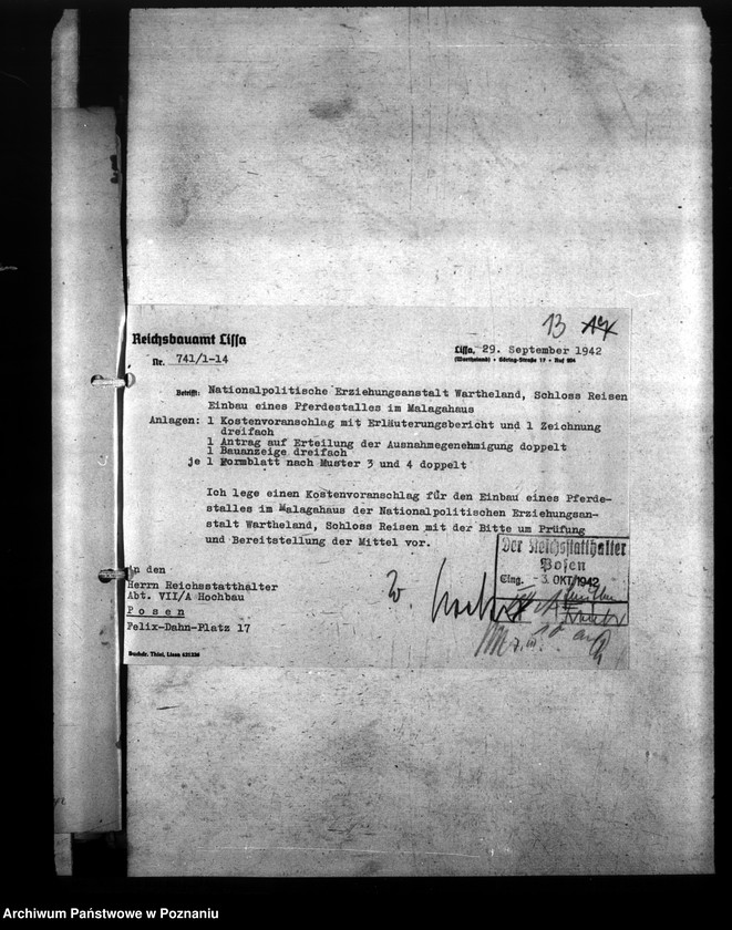 Obraz 17 z jednostki "Nationalpolitische Erziehunsanstalt in Wollstein und Reisen"