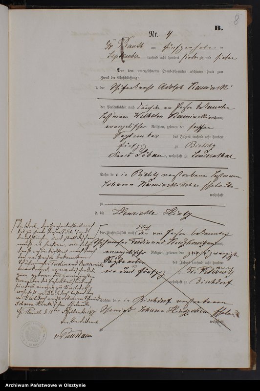 image.from.unit.number "Heiraths-Neben-Register Nr 1 - 15"