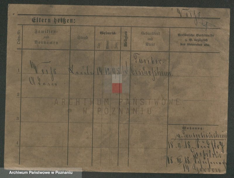 Obraz 11 z jednostki "Wajs (Waiss) samotni mężczyźni i kobiety"