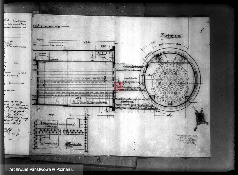 Obraz 13 z jednostki "Tartak parowy Emil Woltmann i Ska. w Rogoźnie pow. obornicki nr woj. kotła 2518"