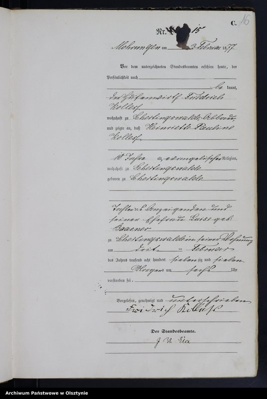 image.from.unit.number "Sterbe-Haupt-Register Nr 1 - 165"