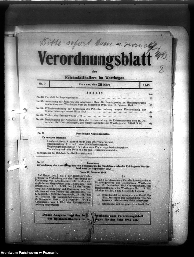 Obraz 12 z jednostki "Verordnungsblatt Nr. 7"