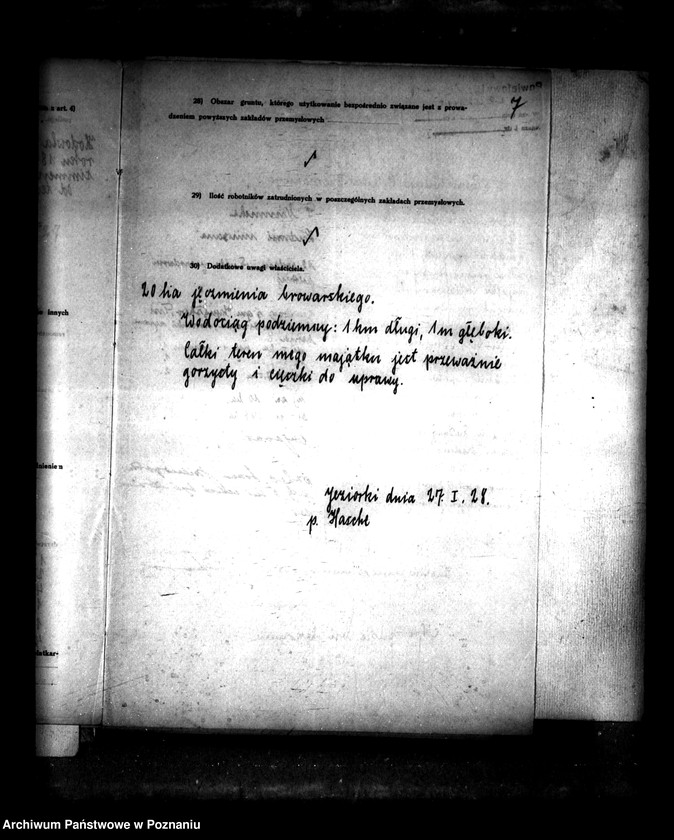 Obraz 12 z jednostki "Majątek Jeziorki powiatu leszczyńskiego wyłączenie z art. 4/5 ustawy o reformie rolnej Hans Hasche ."