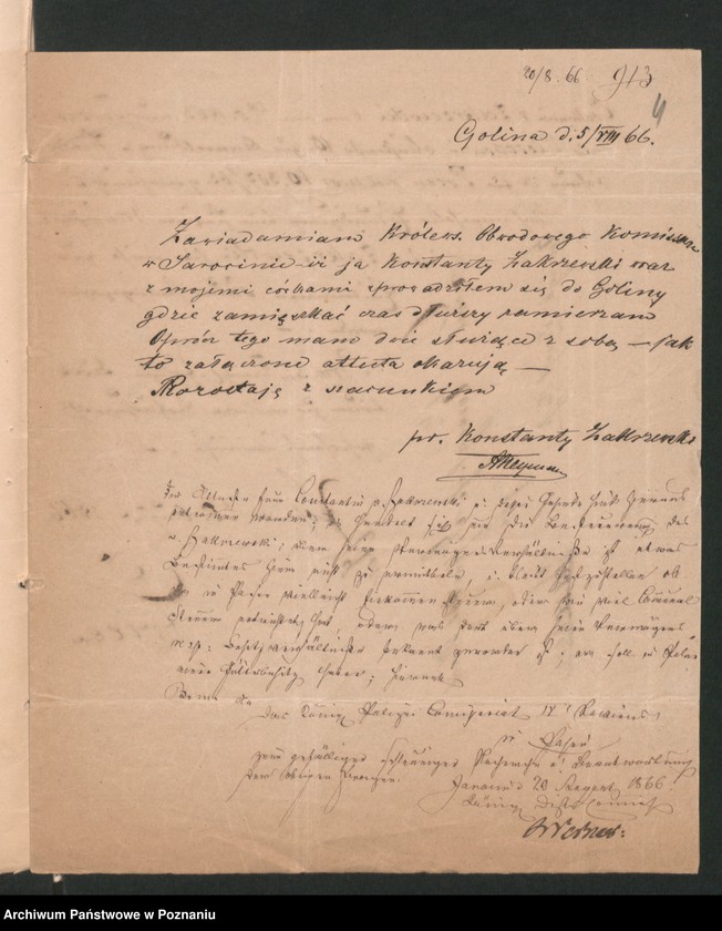 Obraz 8 z jednostki "A. betr. den Gutsbesitzer Konstantin von Zakrzewski von Tursko, Kreis Pleschew"