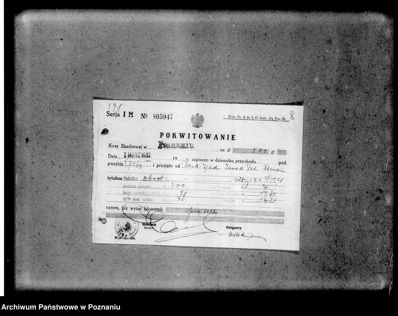 Obraz 12 z jednostki "Korespondencja z Urzędem Skarbowym"