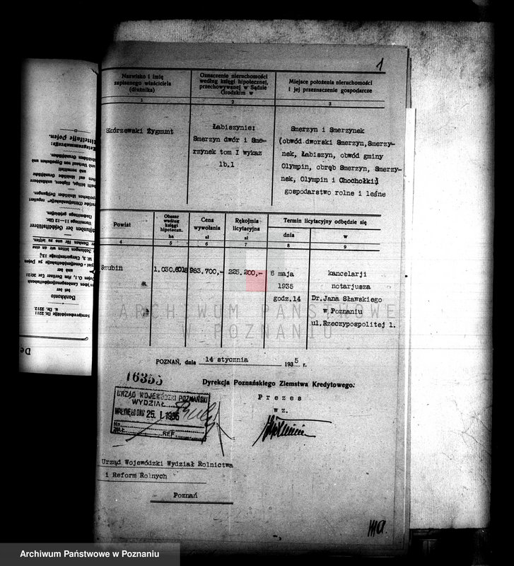 Obraz 5 z jednostki "Uregulowanie prawa własności rozparcelowanych gruntów z majątków Załachowo-Smęrzyn-Oporowo powiatu szubińskiego"