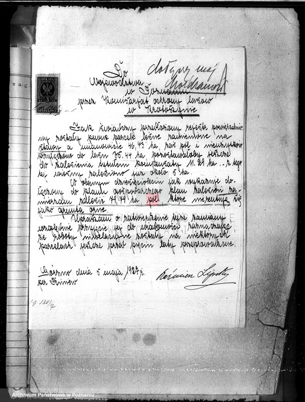 Obraz 5 z jednostki "Nadzór nad gospodarką w lasach majętności Gorzno-Biniew powiat ostrowski"