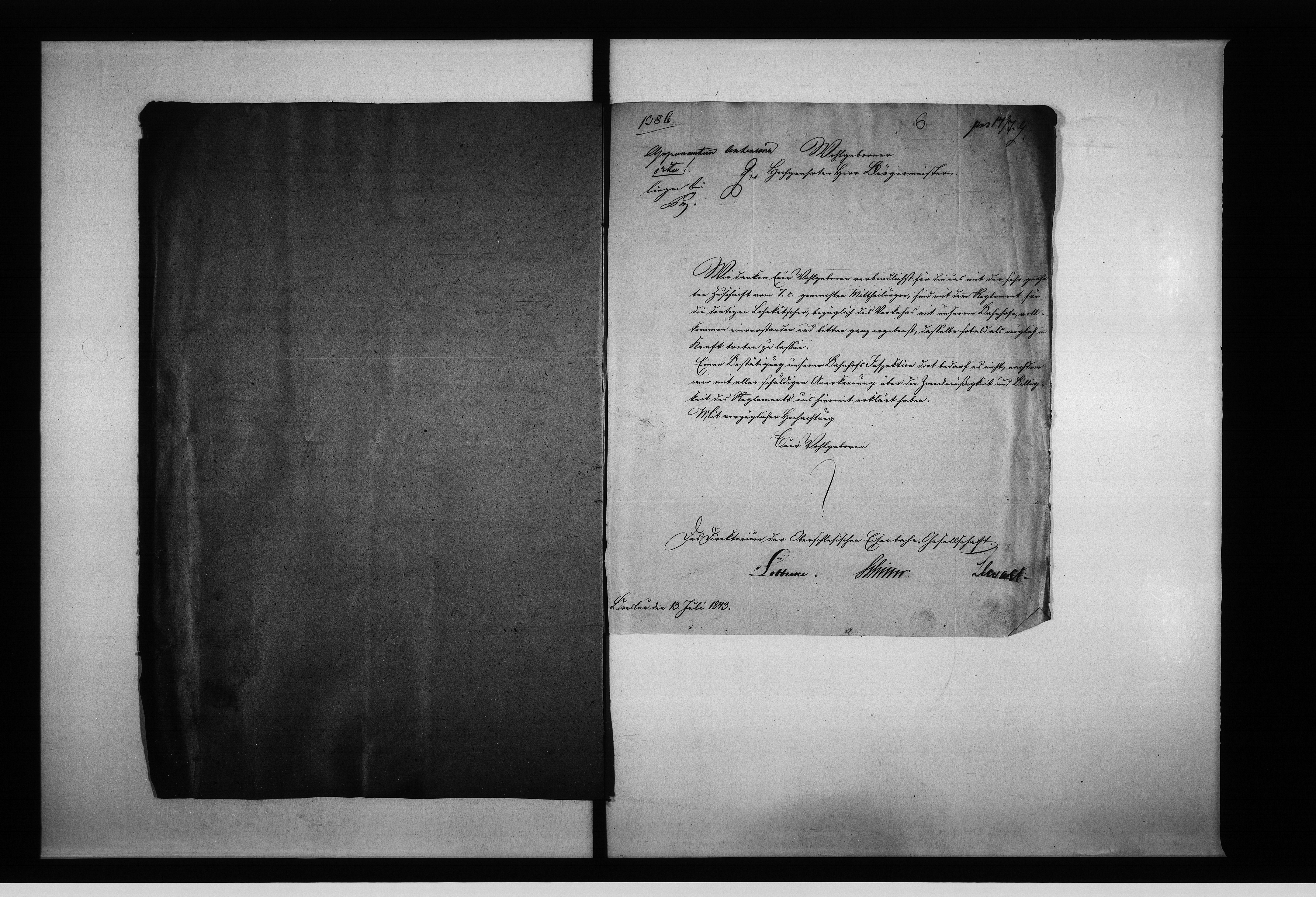 Obraz 9 z jednostki "Acta des Magistrats zu Oppeln betreffend: den Entwurf des Reglements für diejenigen hiesigen Lohnkutscher, welche das Personen Fuhrwerk nach dem Bahnhofe zu Sczepanowitz jetzt zu Oppeln betrieben Vol: I"