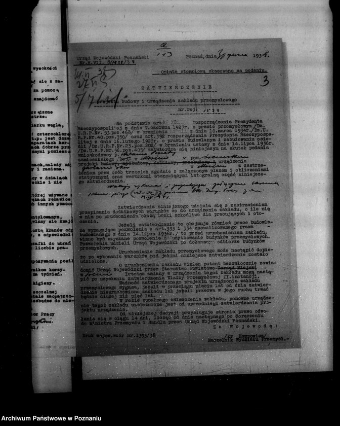 Obraz 7 z jednostki "Zatwierdzenie projektu urządzenia garbarni J. Panety w Mosinie powiat śremski"