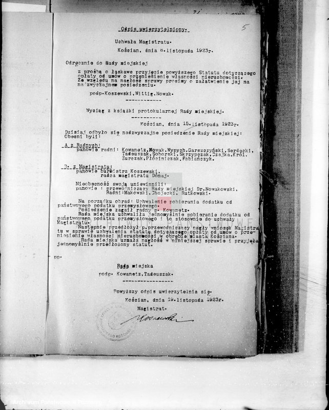 Obraz 9 z jednostki "Podatki komunalne miasta Kościana"