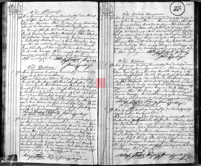 image.from.unit.number "Księga urzędnika stanu cywilnego gmniny suwalskiey zawierająca w sobie akta zejścia na rok 1819"