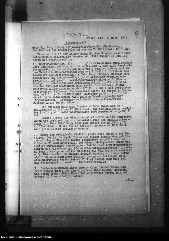 Obraz 13 z jednostki "Konferencje z kierownikami działów w sprawie podziału czynności i obiegu pism w urzędzie"