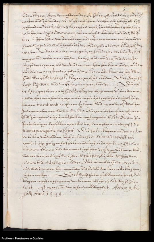 image.from.unit.number "H. Bürgerm. Daniel Czirenberges Ambtbuch erste theil vom [5.VIII.1599-16.III.1600] /indeks/"