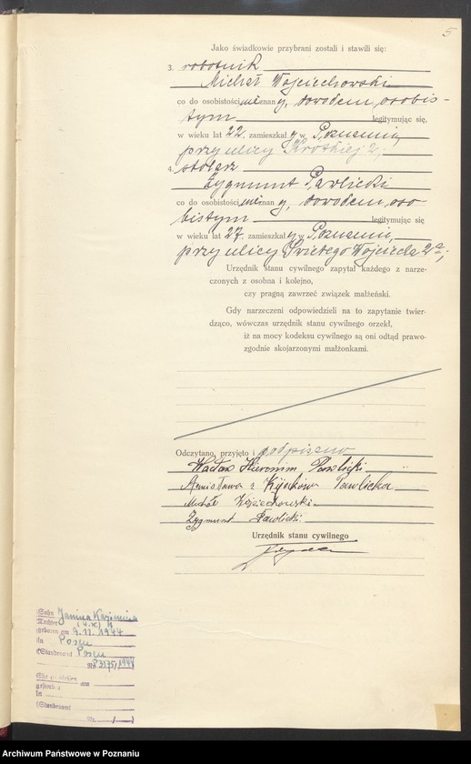 Obraz 7 z jednostki "Księga miejscowa małżeństw tom II [Rejestr główny małżeństw]"