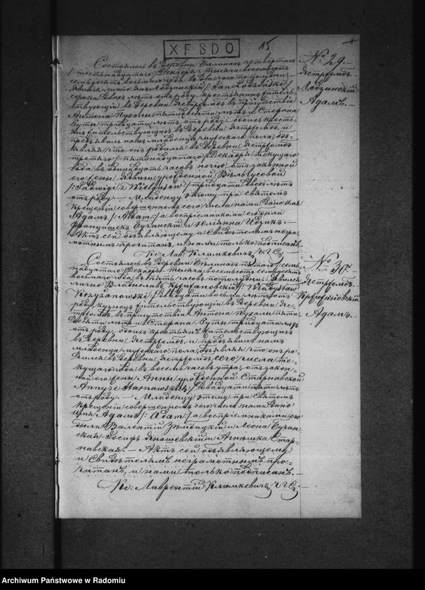 image.from.unit.number "Księga akt urodzenia, małżeństwa i zgonu par. rzym.-kat. Bieliny 1878 r."