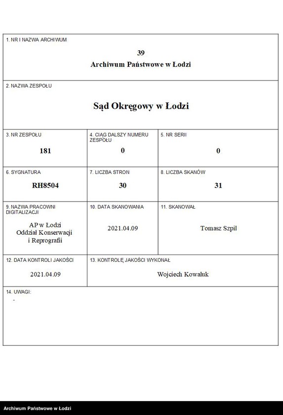 Obraz 1 z jednostki "Benjamin Herszson- mechaniczna tkalnia zarobkowa"