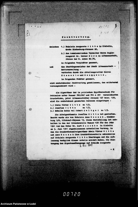 Obraz 7 z jednostki "Pachtverträge [nieruchomości w Pabianicach]"