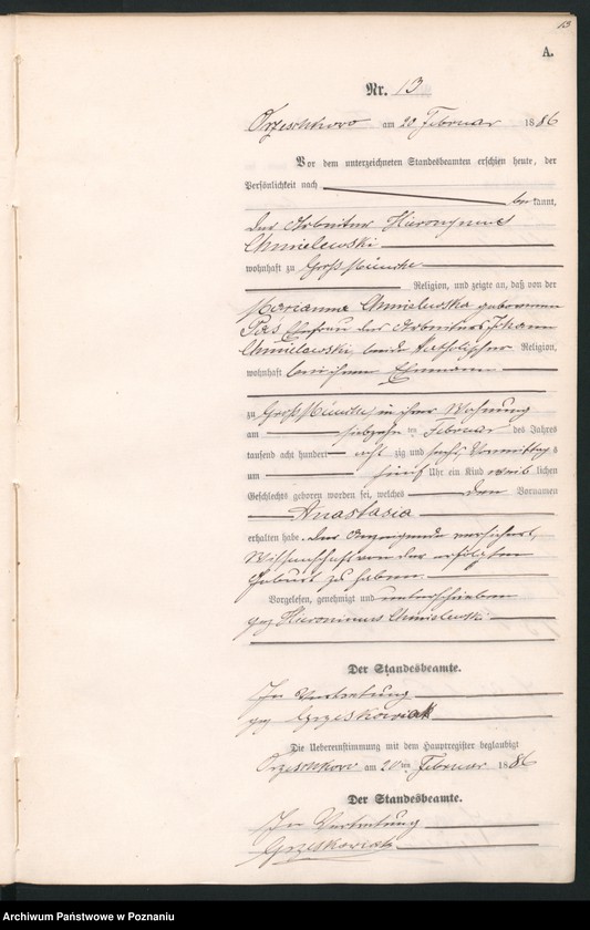 Obraz 16 z jednostki "Księga urodzeń"