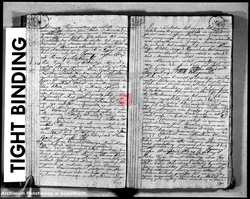 image.from.unit.number "Księga aktu urodzonych gminy suwalskiey, powiatu dąbrowskiego w departamencie łomżyńskim od dnia 1 maja 1815 do 1 maja 1816"