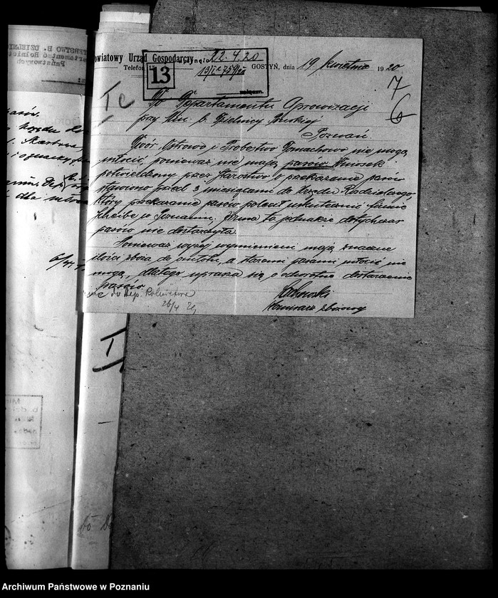 Obraz 11 z jednostki "Sprawy szczegółowo-administracyjne Pasy zapędne"