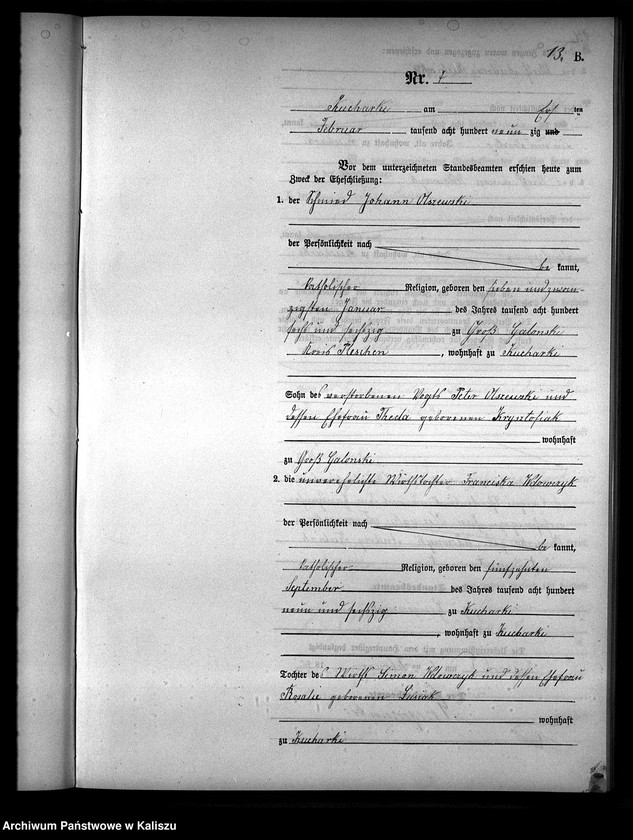 Obraz 17 z jednostki "[Księga małżeństw]"