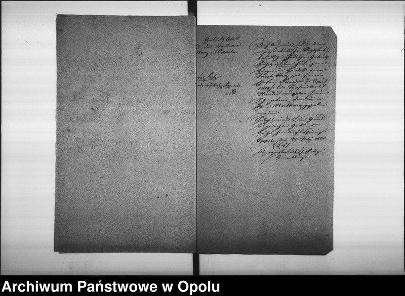 Obraz 10 z jednostki "Acta des Magistrats zu Oppeln betreffend Ertheilung von Geburts pp. Attesten für Juden"