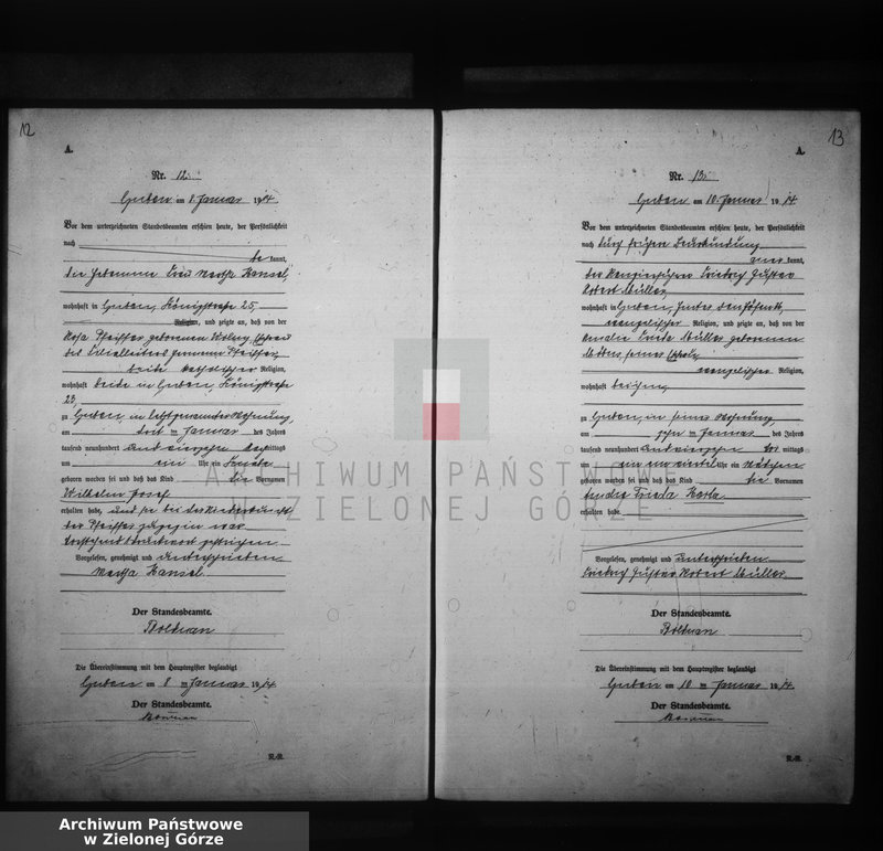 image.from.unit.number "Geburts-Neben-Register, Vol. I No 1 bis 271"