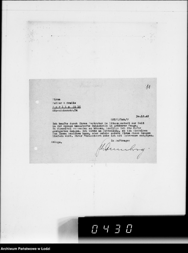 Obraz 15 z jednostki "Ausgehende Tagescopien I 101"