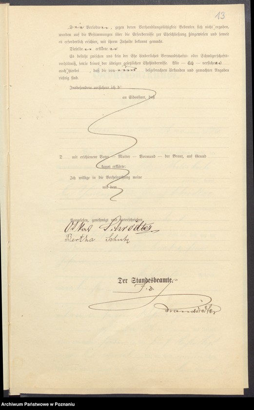 Obraz 15 z jednostki "[Dokumenty dostarczone przez narzeczonych do zawarcia związku małżeńskiego za 1902 rok. Tom XVII]"