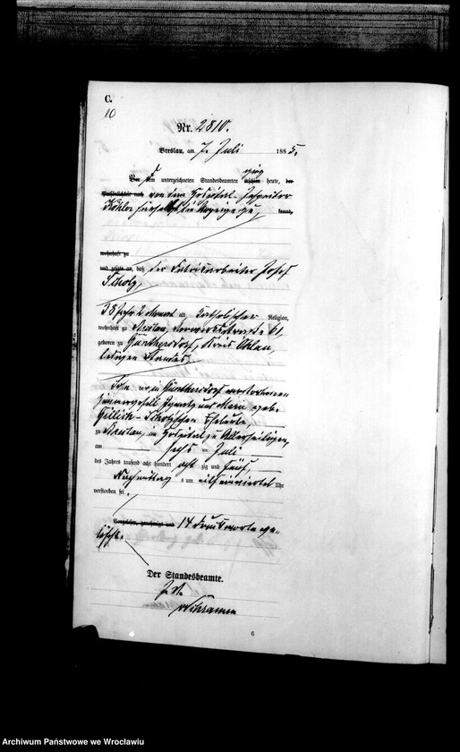 image.from.unit.number "Sterbe-Haupt-Register Breslau I 1885 Band 8"