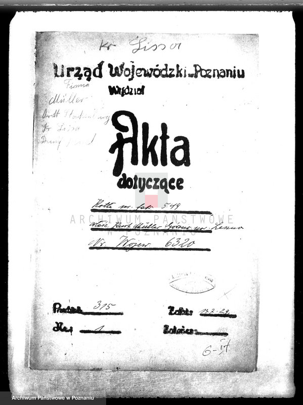 Obraz 4 z jednostki "Majętność Górzno, pow. leszczyński nr woj. kotła 6320"