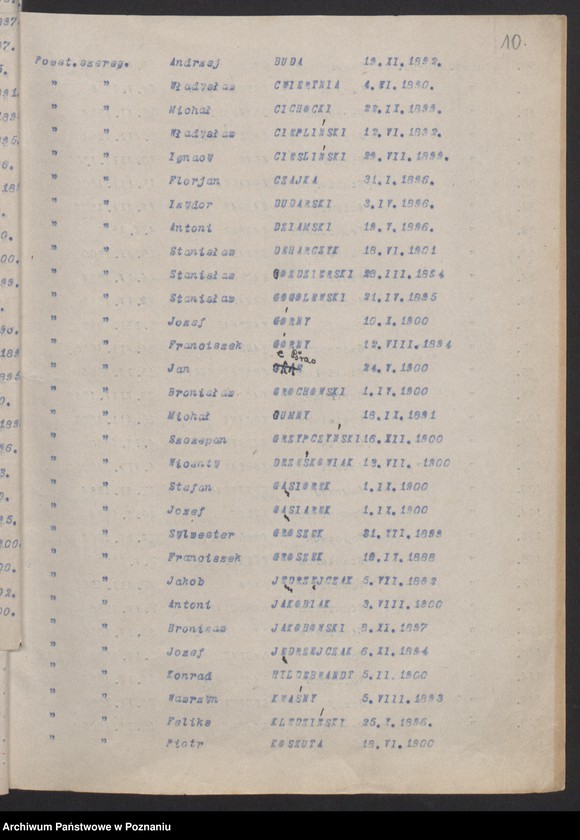 Obraz 20 z jednostki "Imienny spis powstańców frontu zachodniego."