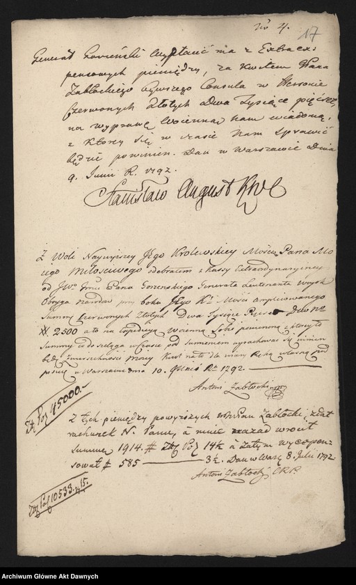 image.from.unit.number "Zbiór pism rozmaitych Wydziału Wojskowego tyczących, w. XVI - XVIII"