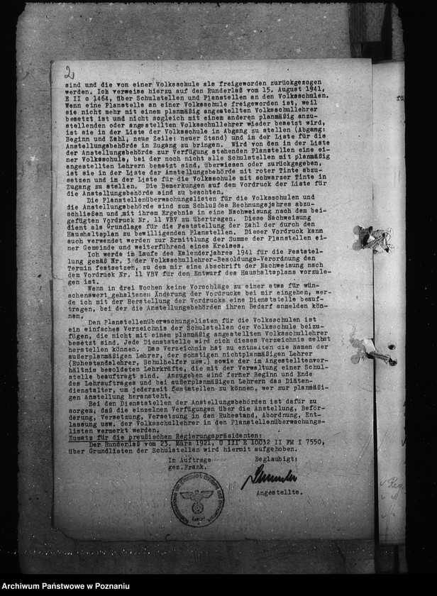 Obraz 6 z jednostki "Planstellenüberwachungslisten"