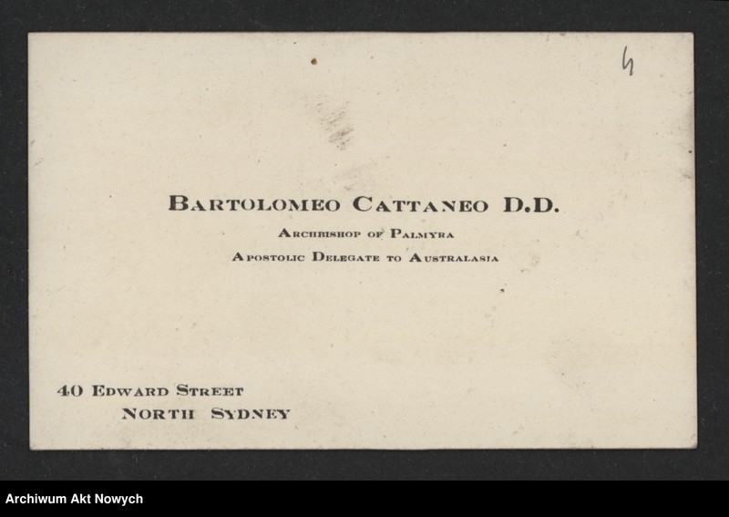 image.from.unit.number "Cattaneo Bartolomeo (archbishop of Palmyra, Apostolic Delegate to Australasia); L.1"