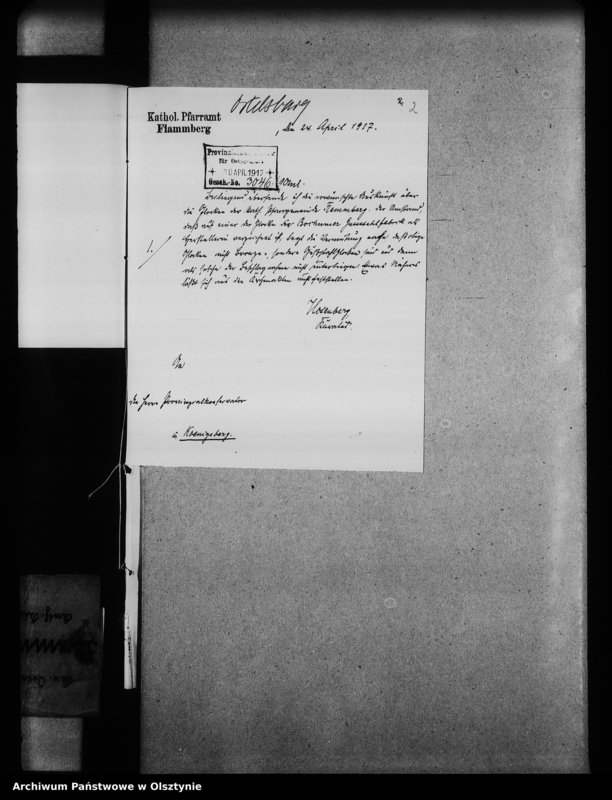 image.from.unit.number "Flammberg / Opalenietz /, katholische Kirche"