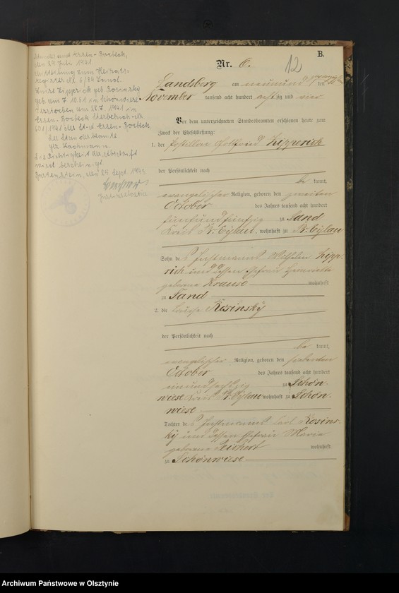 image.from.unit.number "Heiraths-Neben-Register Nr 1 - 9"