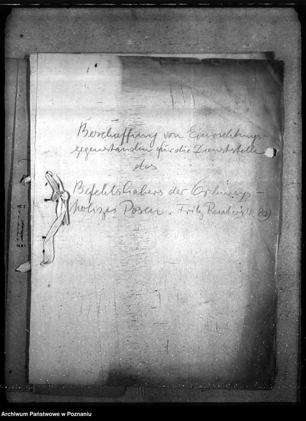 Obraz 5 z jednostki "Beschaffung von Einrichtungsgegenständen für die Dienststelle des Befehlshaber der Ordnungspolizei Posen"