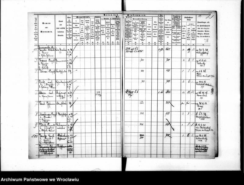 image.from.unit.number "Einkommen - Nachweisungen zur Klessensteuerrollen"