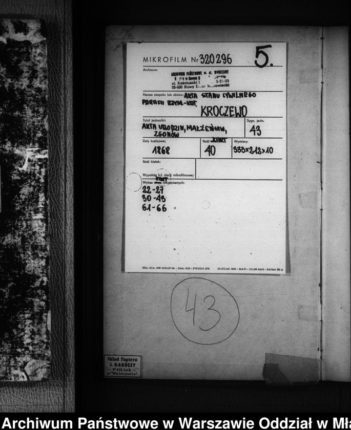 image.from.unit.number "Akta urodzeń, małżeństw, zgonów"