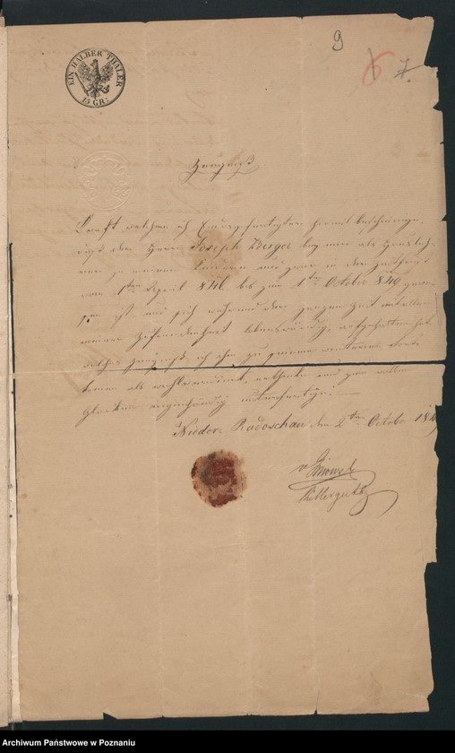 Obraz 13 z jednostki "A. betr. die Feststellung der Heimatsverhältnisse des Josef Berger aus Grembanin geboren in Baranowitz , Kreis Rybnik"