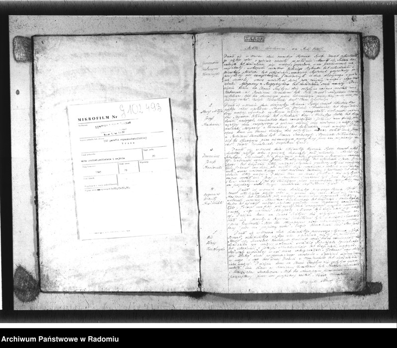 image.from.unit.number "Parafia Wrzos. Duplikat akt urodzonych, zmarłych i zaślubionych na rok 1845"