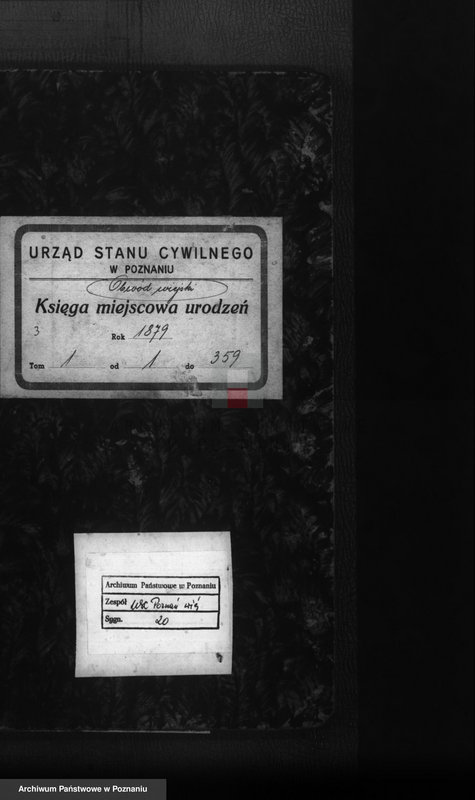 Obraz 1 z jednostki "Księga urodzeń t. I"