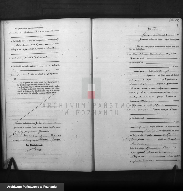 Obraz 15 z jednostki "Księga małżeństw"