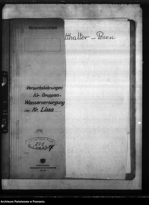 Obraz 4 z jednostki "Versuchsbohrungen für Gruppen- Wasserversorgung im Kreise Lissa"