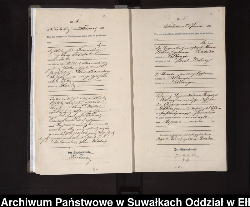 image.from.unit.number "Sterbe-Haupt-Register des Königlichen Preussischen Standes-Amtes Nikolaiken Kreis Sensburg"
